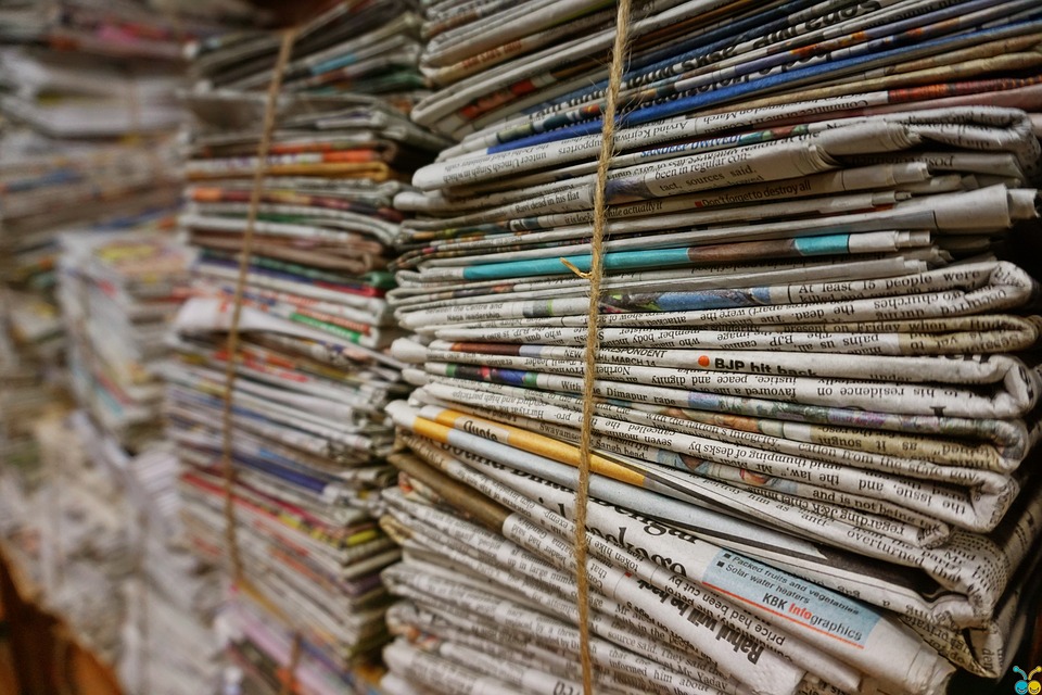 Picture of a bundle of newspapers
